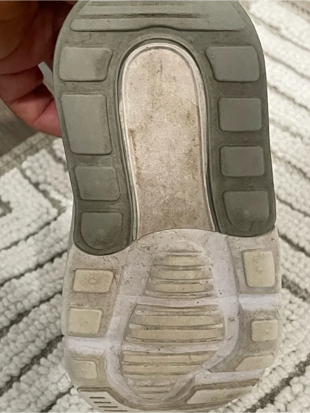 Nike Kids Air Slip-On Sneakers in Light Gray and White